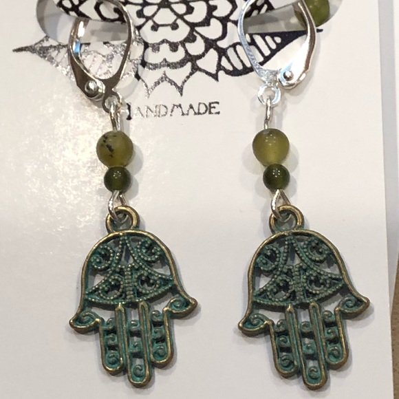 Hamsa Earrings - Picture 6 of 7